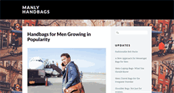Desktop Screenshot of manlyhandbags.com